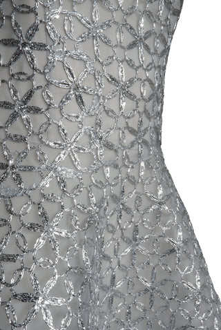 Raffia Strapless Gown