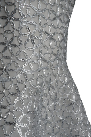 Raffia Strapless Dress