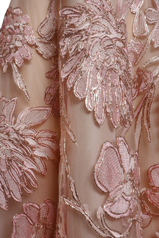 Raffia Short Sleeve Gown