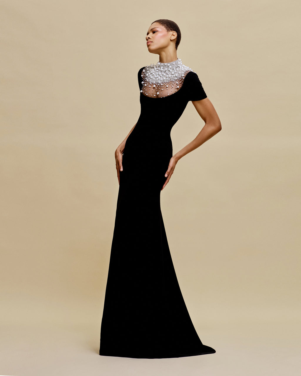 princess polly baby blue dress Naeem Khan Vintage 1990s 90s Beaded + Sequin Ombre Fringe Flapper Dress main image 0