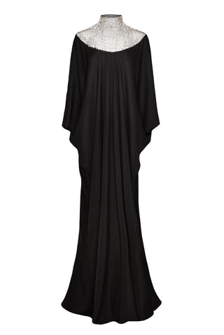 EMBELLISHED NECKLINE CAFTAN