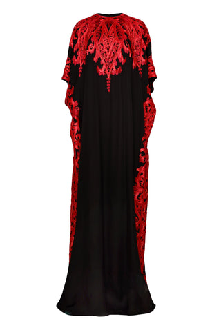 RIBBON EMBROIDERED CAFTAN