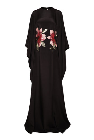 FLORAL APPLIQUE CAFTAN