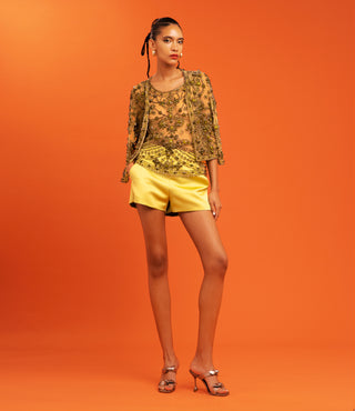 Beaded Swing Jacket and Blouse