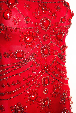 Chandelier Beaded Sleeveless Dress