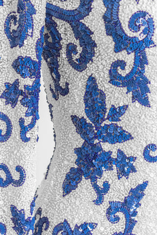 LONG SLEEVE EMBROIDERED COCKTAIL DRESS