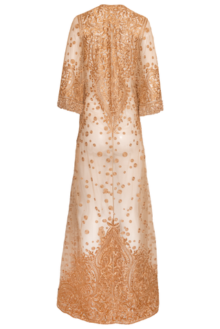 FLOOR LENGTH EMBROIDERED COAT