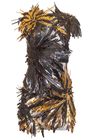 BEADED THREE DIMENSIONAL COCKTAIL DRESS