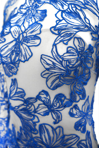 BOTANICAL JEWEL NECK GOWN