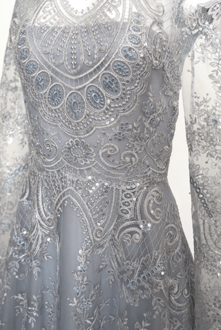 CHANDELIER LACE LONG SLEEVE GOWN