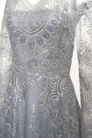 CHANDELIER LACE LONG SLEEVE GOWN