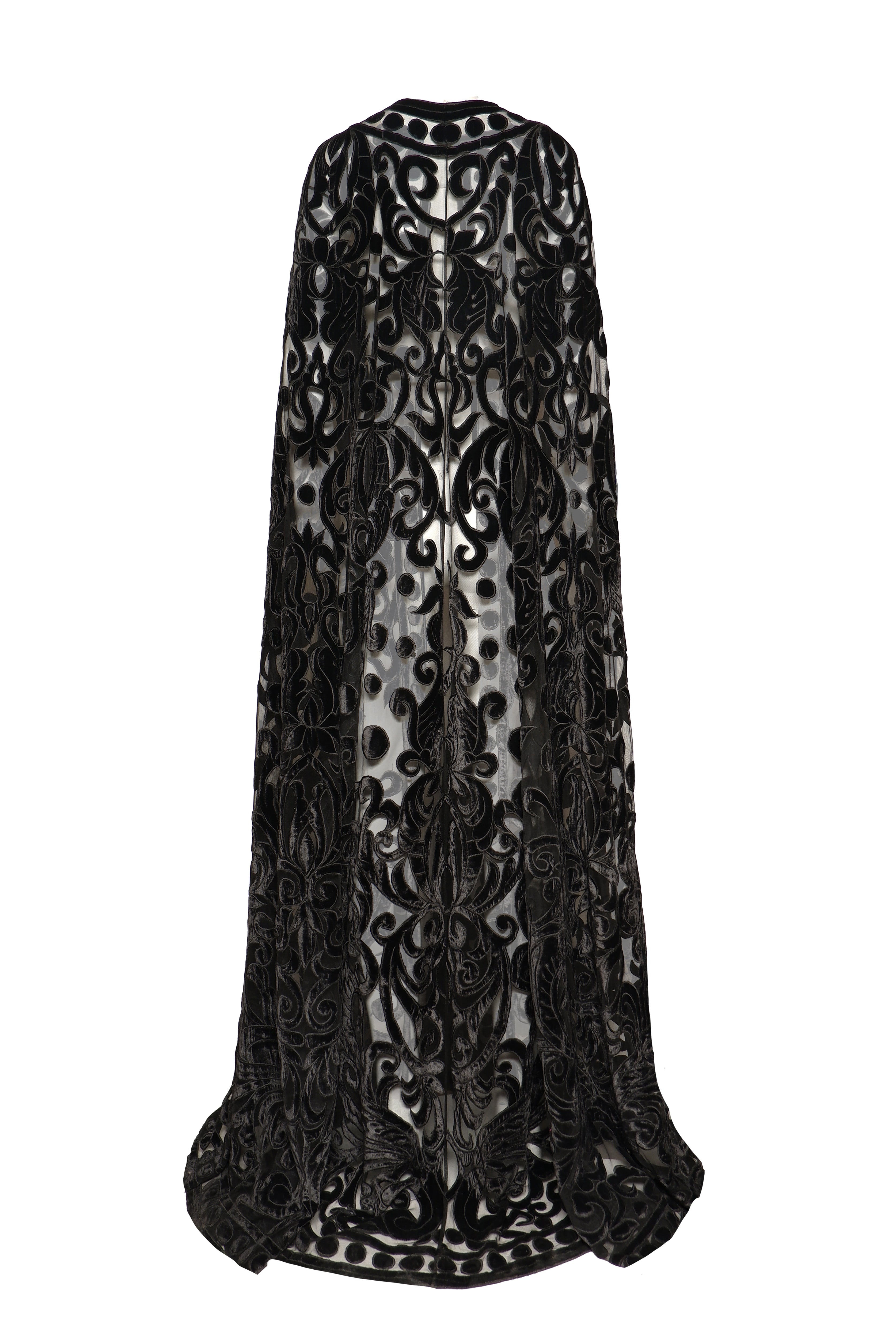 VELVET EMBROIDERED CAPE Naeem Khan VELVET EMBROIDERED CAPE Naeem Khan