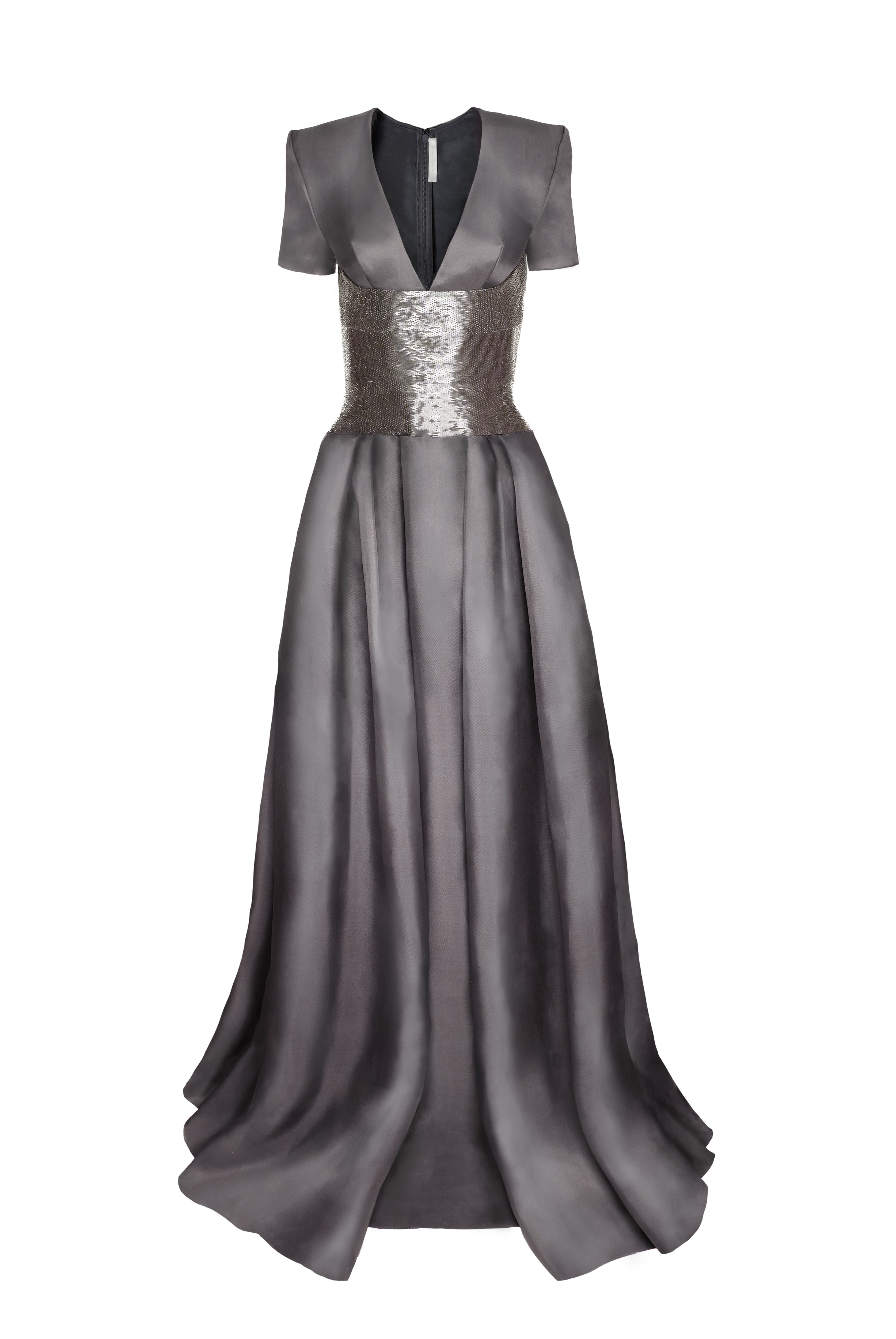 GOWN WITH BEADED BELT Naeem Khan GOWN WITH BEADED BELT Naeem Khan
