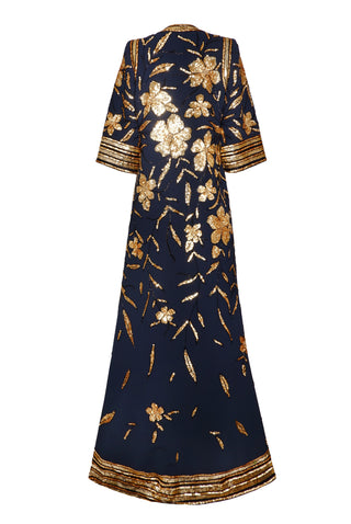 EMBROIDERED FLOOR LENGTH COAT