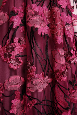 JEWEL NECK SHORT SLEEVE TEA-LENGTH DRESS