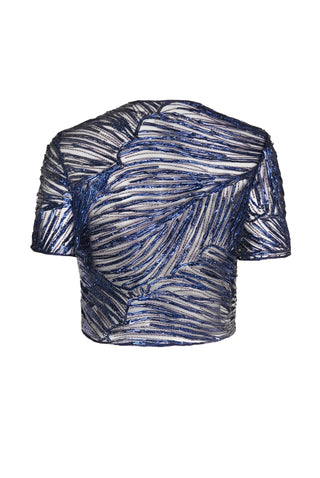 METALLIC RAFFIA BOLERO