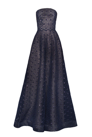 STRAPLESS CORDING GOWN