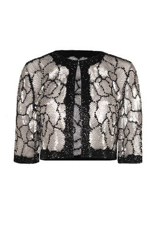 BEADED CROPPED BOLERO