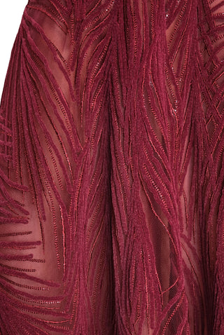 LIGHT VELVET STRAPLESS GOWN