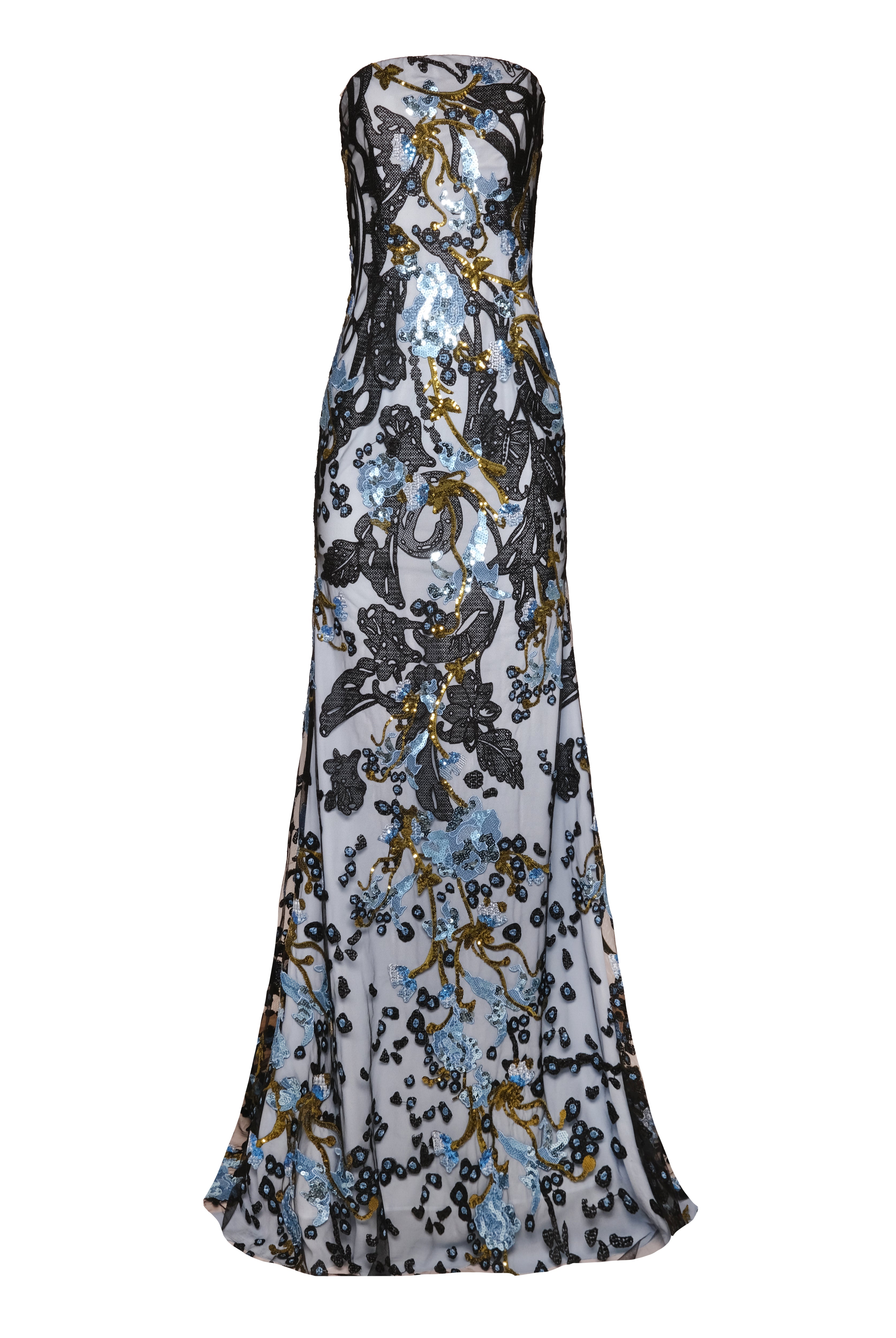 strapless floral fit and flare dress Strapless Organza Mini Fit & Flare Cocktail Dress The Dress Outlet