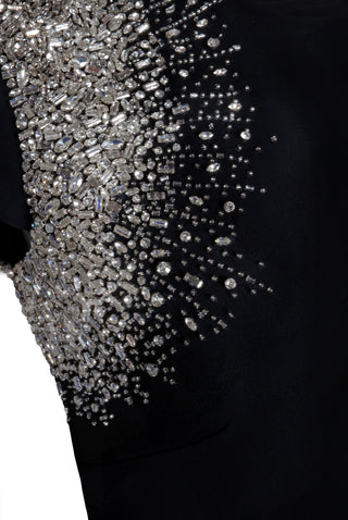 Crystal Detail Cap Sleeve Gown