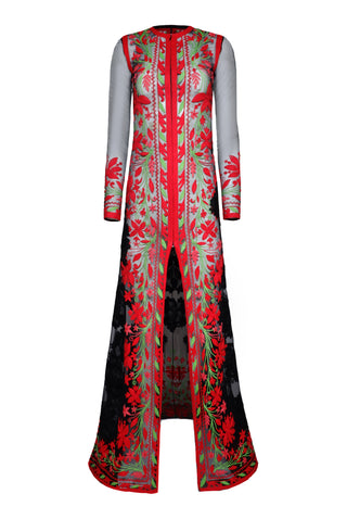 Embroidered Coat Naeem Khan Embroidered Coat Naeem Khan