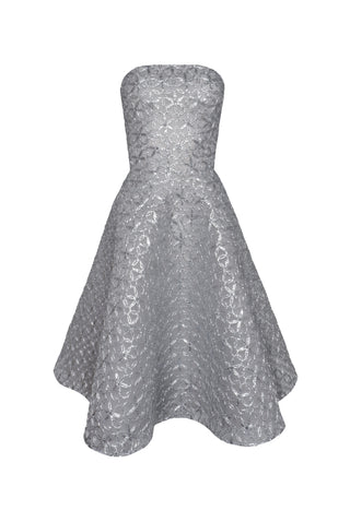 Raffia Strapless Dress