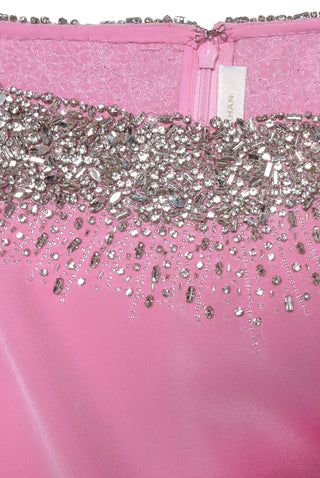 CRYSTAL EMBELLISHED BOAT NECK CAFTAN