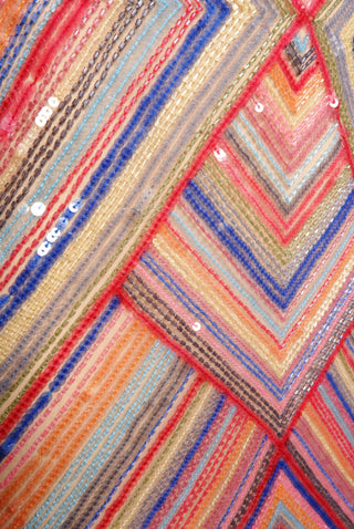 BEADED SCOOP NECK SLEEVELESS COLUMN GOWN