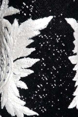 STRETCH SEQUIN HALTER FIT-AND-FLARE GOWN