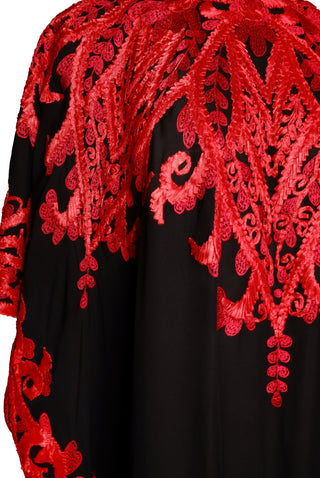 RIBBON EMBROIDERED CAFTAN