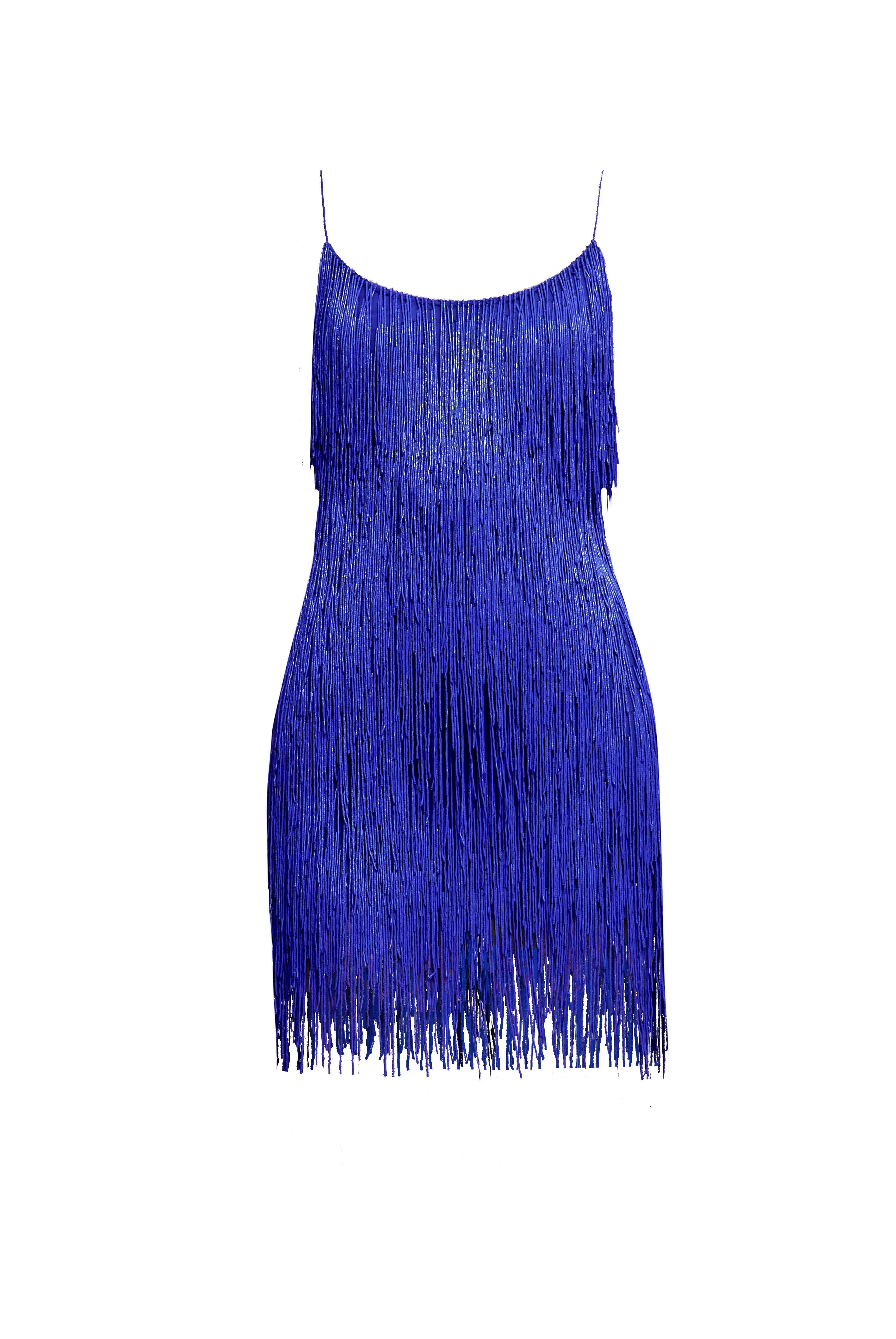 BEADED FRINGE SLIP DRESS Naeem Khan BEADED FRINGE SLIP DRESS Naeem Khan
