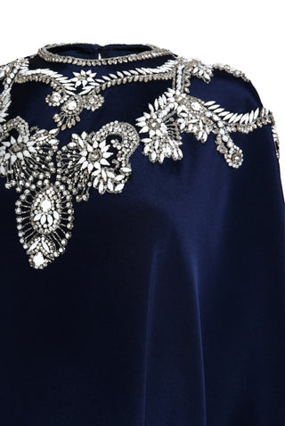 EMBELLISHED NECKLINE CAFTAN