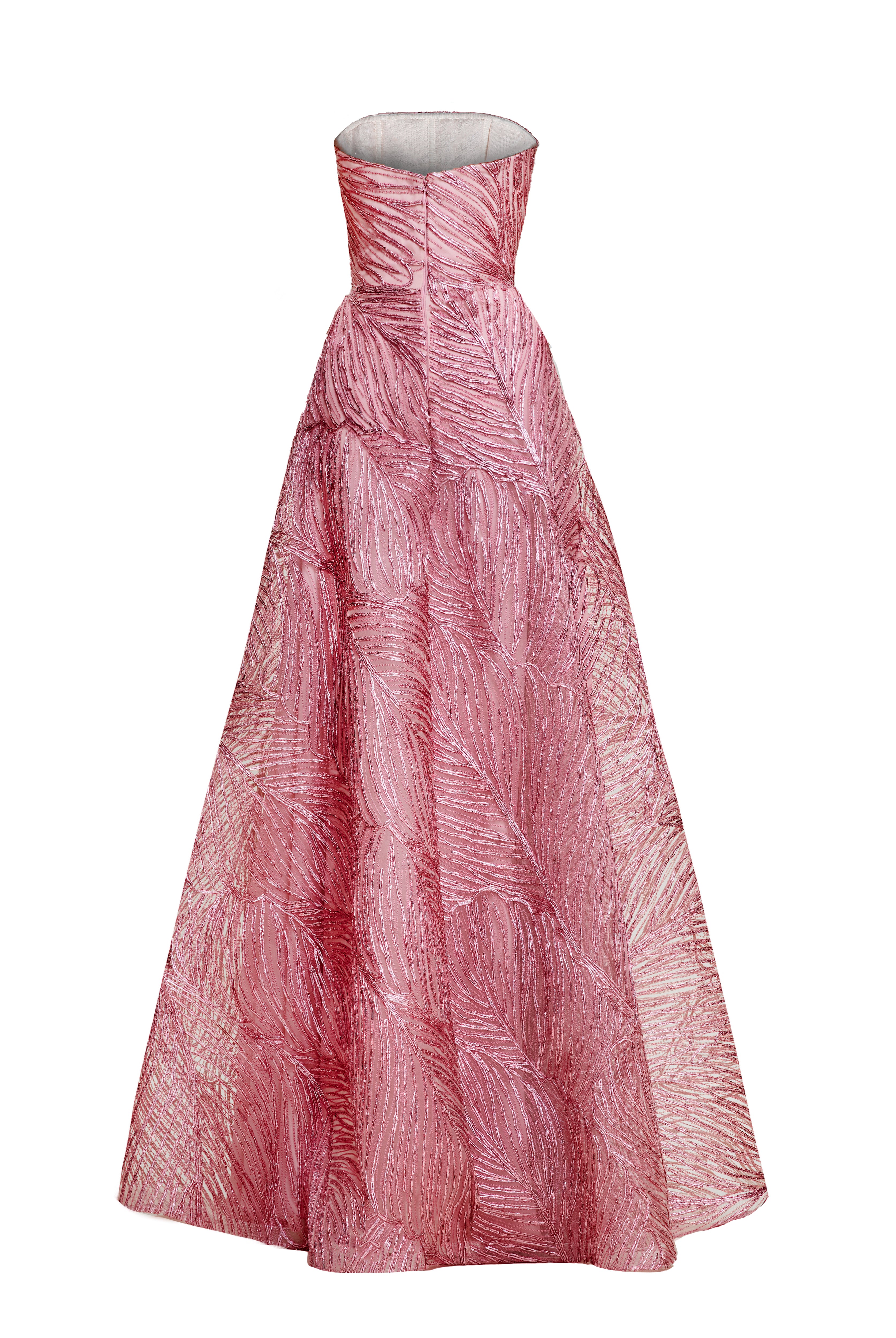 mixed lace strapless dress by naeem khan Naeem Khan Bridal Spring 2015 Collection