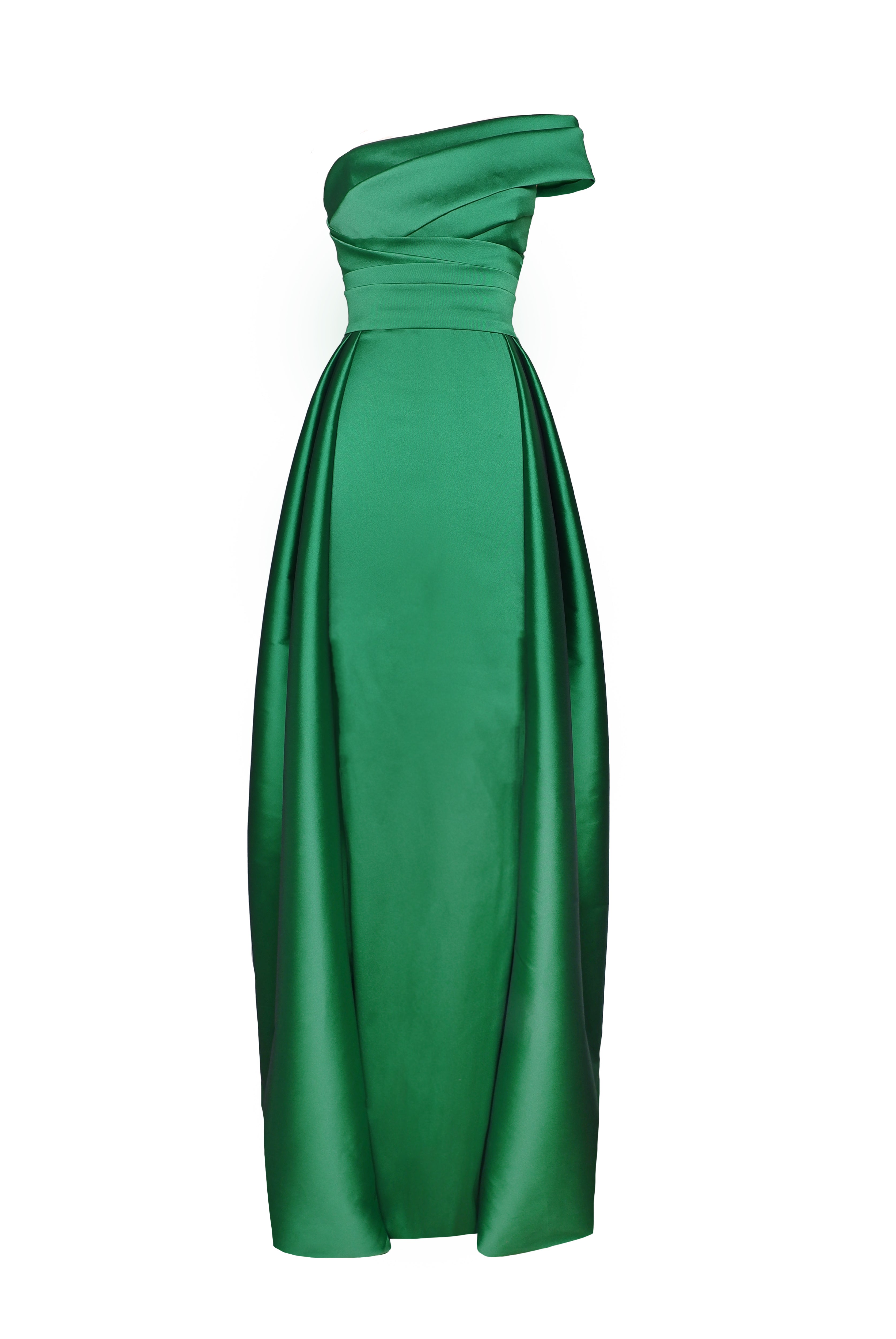 DRAPED ASSYMETRICAL NECKLINE BALLGOWN Naeem Khan DRAPED ASSYMETRICAL NECKLINE BALLGOWN Naeem Khan
