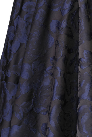 FLORAL JACQUARD STRAPLESS GOWN