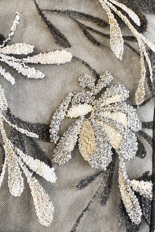 METALLIC FLORAL BOLERO