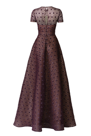 CORDING CAP SLEEVE GOWN