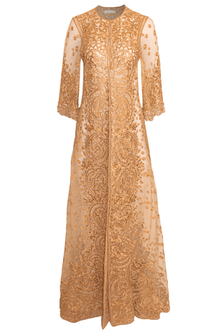 FLOOR LENGTH EMBROIDERED COAT