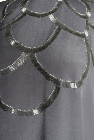 SCALLOP BEADED CAFTAN