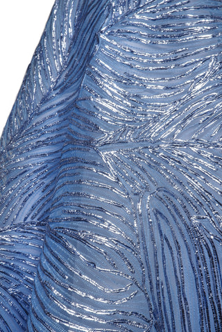 METALLIC RAFFIA SWEETHEART HIGH-LOW GOWN