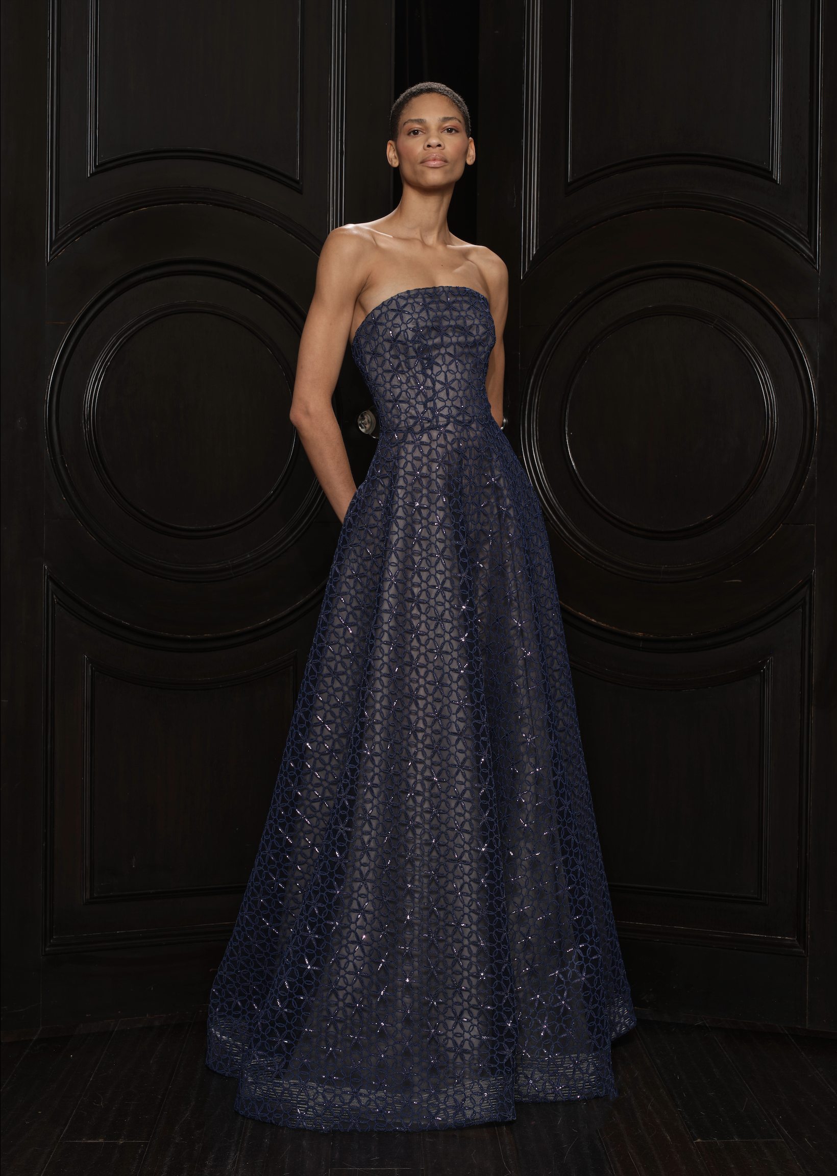STRAPLESS CORDING GOWN – Naeem Khan