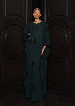 FLOWER HAND-BEADED CAFTAN